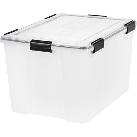 Iris Usa WEATHERTIGHT 14.5 in. H X 17.75 in. W X 23.6 in. D Stackable Storage Tote 110586